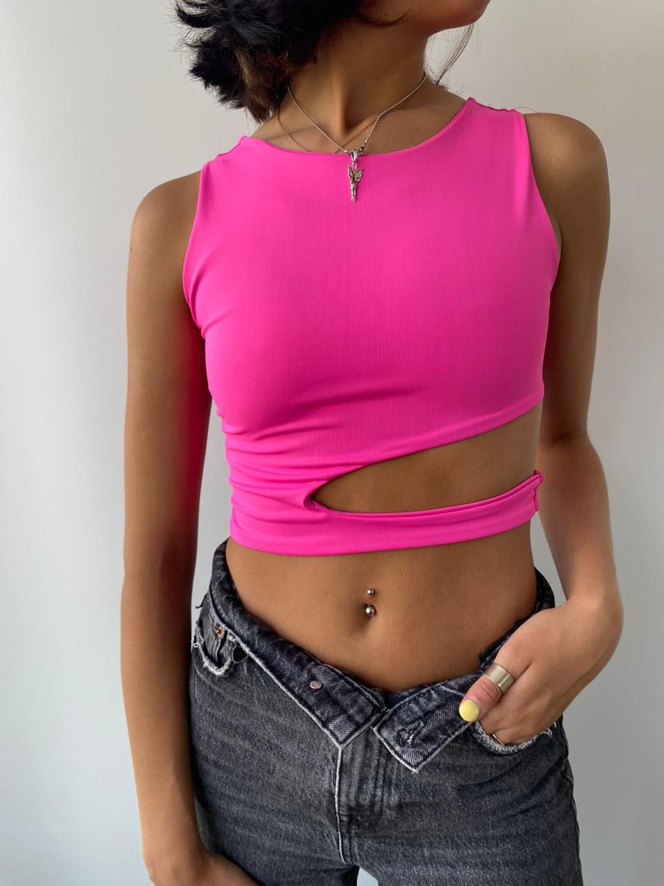 Top fucsia