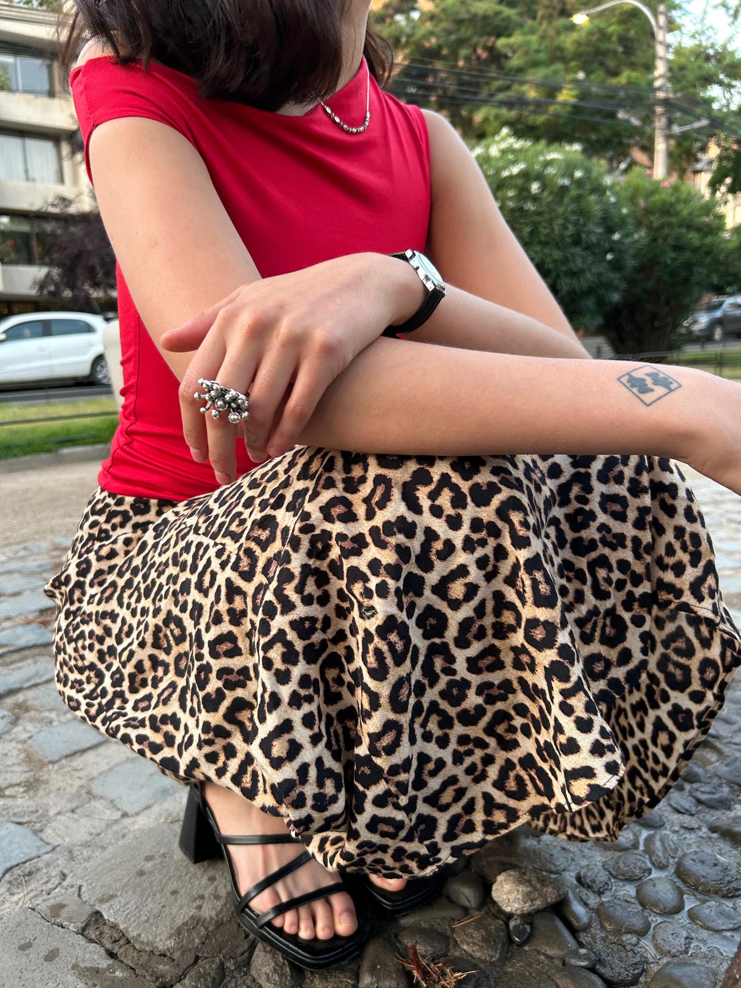 Top asimétrico - Rojo