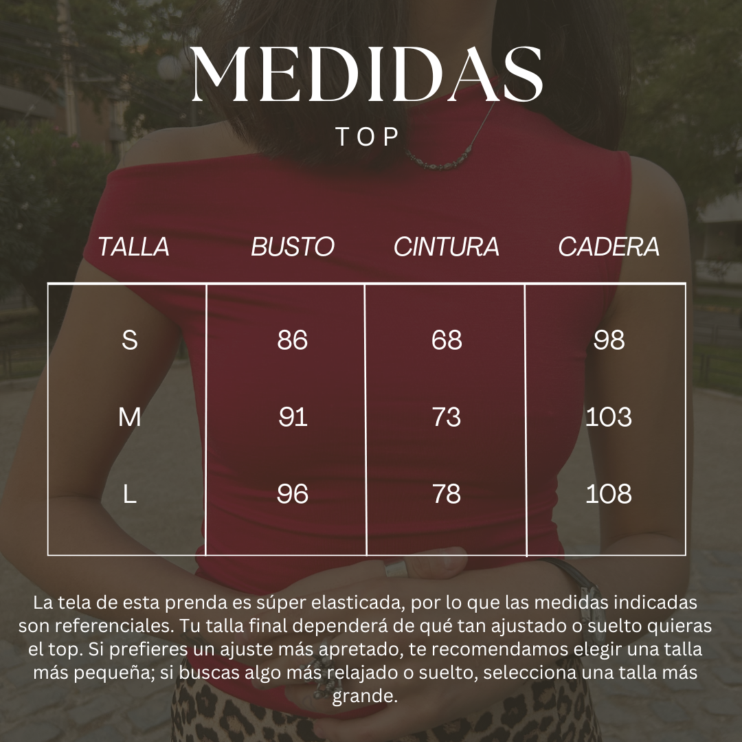 Top asimétrico - Blanco