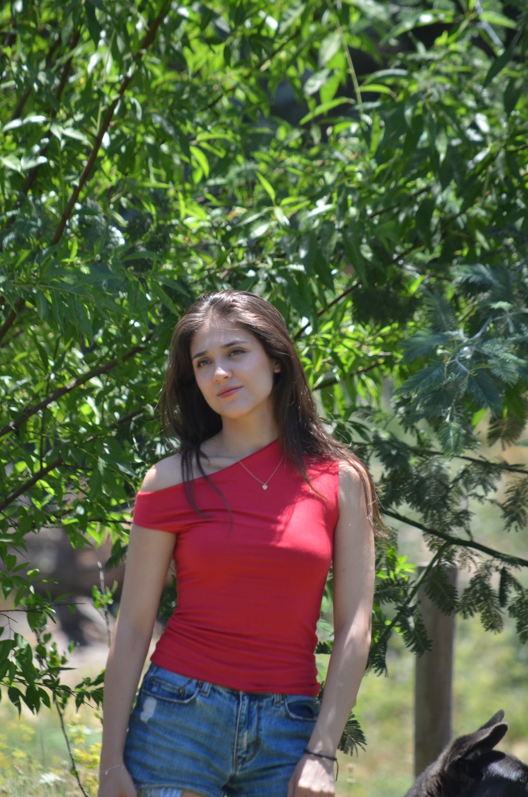 Top asimétrico - Rojo