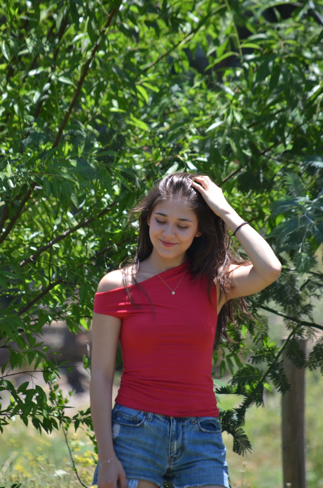 Top asimétrico - Rojo